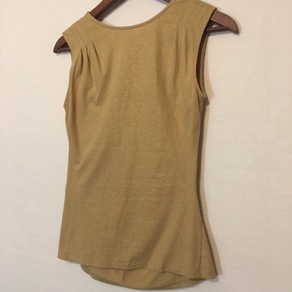 Diane von Furstenberg Gold Sparkle Blouse - Picture 3 of 3